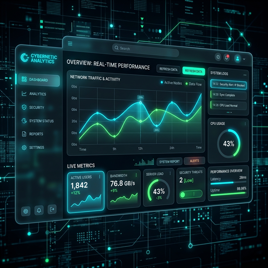Dashboard Tecnológico Moderno