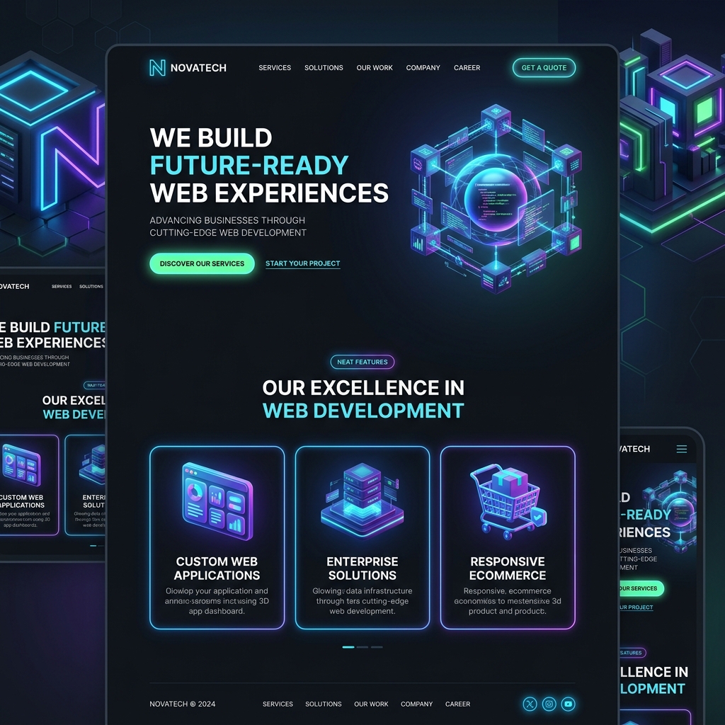Landing Page Premium com Neon
